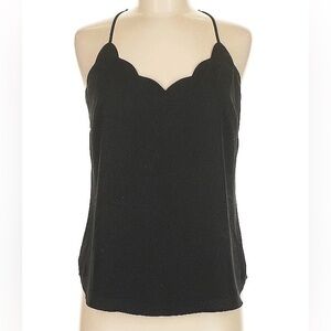 NWT J. Crew Scalloped Women's Camisole Shell Tank in Black